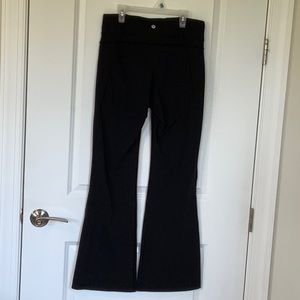 LULULEMON, Size 10, Black FLARE Hip Level Leggings